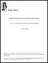 Policy Brief. The Bush National Security Strategy: An Evaluation