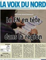 Pousse du FN et bons scores de la droite en une de la presse rgionale