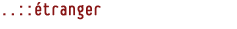étranger
